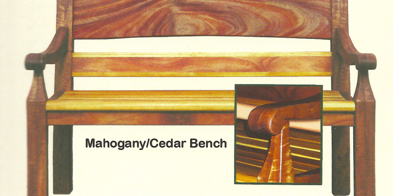 Mahogony/Cedar Bench